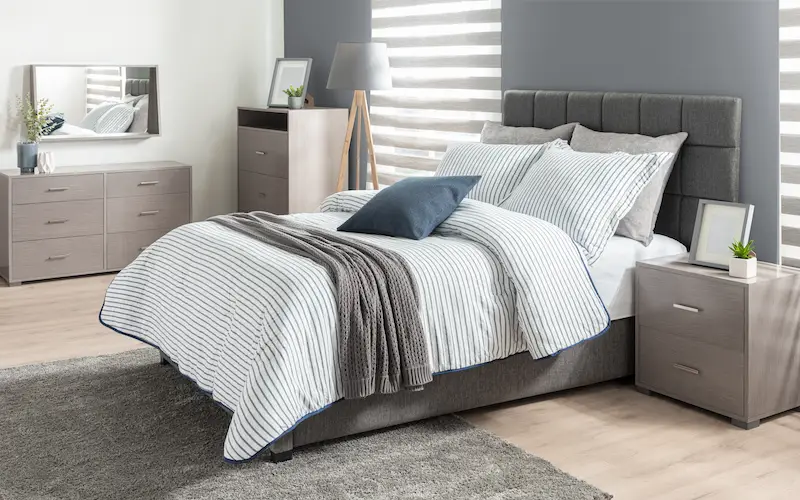 Bright styled Airbnb bedroom